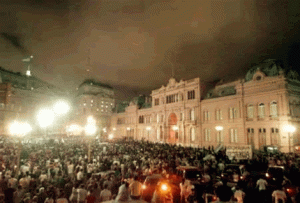 Manifestaciones frente a la Casa Rosa