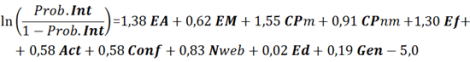 Función Logit Probabilidad del Interés por la Política en Argentina 2013