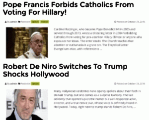 Ejemplos de Falsas Noticias